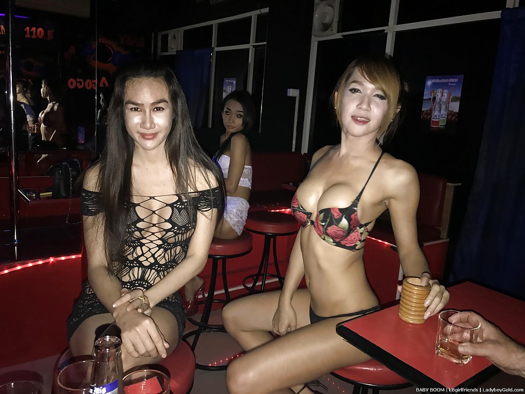 Thai Transexuals Flashing Boobs And Grinding While Dancing In Strip Club